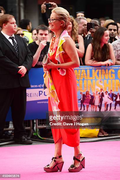 Emma Thompson attends the UK premiere of "Walking On Sunshine" at The Vue West End on June 11, 2014 in London, England.