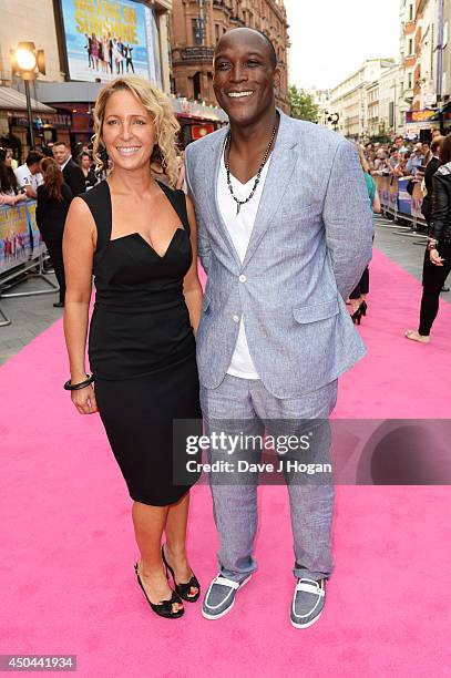 Max Giwa attends the UK premiere of "Walking On Sunshine" at The Vue West End on June 11, 2014 in London, England.