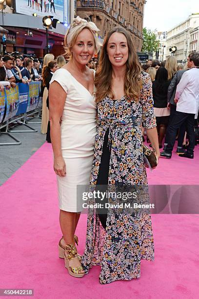 Shirlie Holliman and Harley Moon Kemp attend the UK Premiere of "Walking On Sunshine" at the Vue West End on June 11, 2014 in London, England.