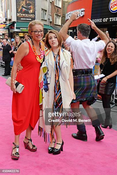 Emma Thompson, Gaia Wise and Greg Wise attend the UK Premiere of "Walking On Sunshine" at the Vue West End on June 11, 2014 in London, England.