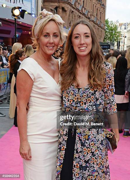 Shirlie Holliman and Harley Moon Kemp attend the UK Premiere of "Walking On Sunshine" at the Vue West End on June 11, 2014 in London, England.