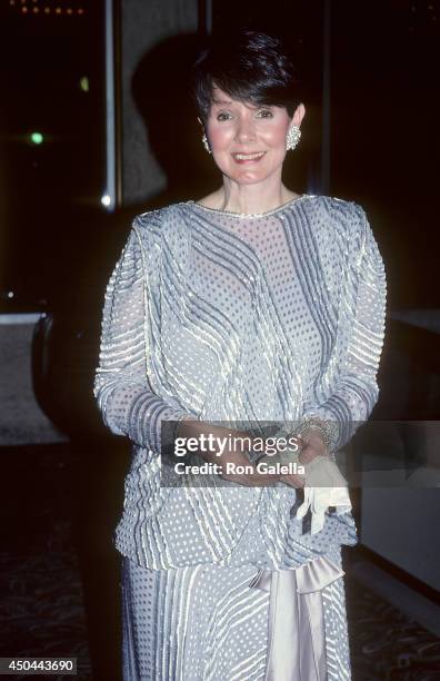 Actress Kathryn Hays attends the CBS Television Affiliates Party on June 1, 1986 at the Century Plaza Hotel in Century City, California.