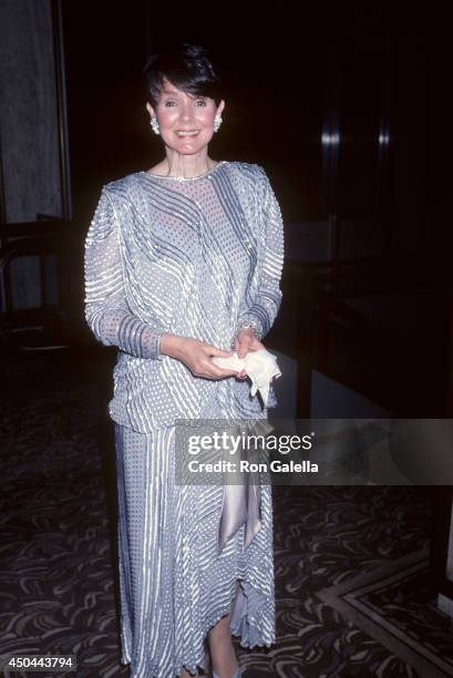 Actress Kathryn Hays attends the CBS Television Affiliates Party on June 1, 1986 at the Century Plaza Hotel in Century City, California.