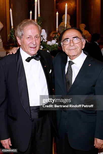 Nobel Price Professor Cohen Tannoudji and Director-General Delegate of Pasteur-Weizmann Robert Parienti attend Pasteur-Weizmann Gala at Chateau de...