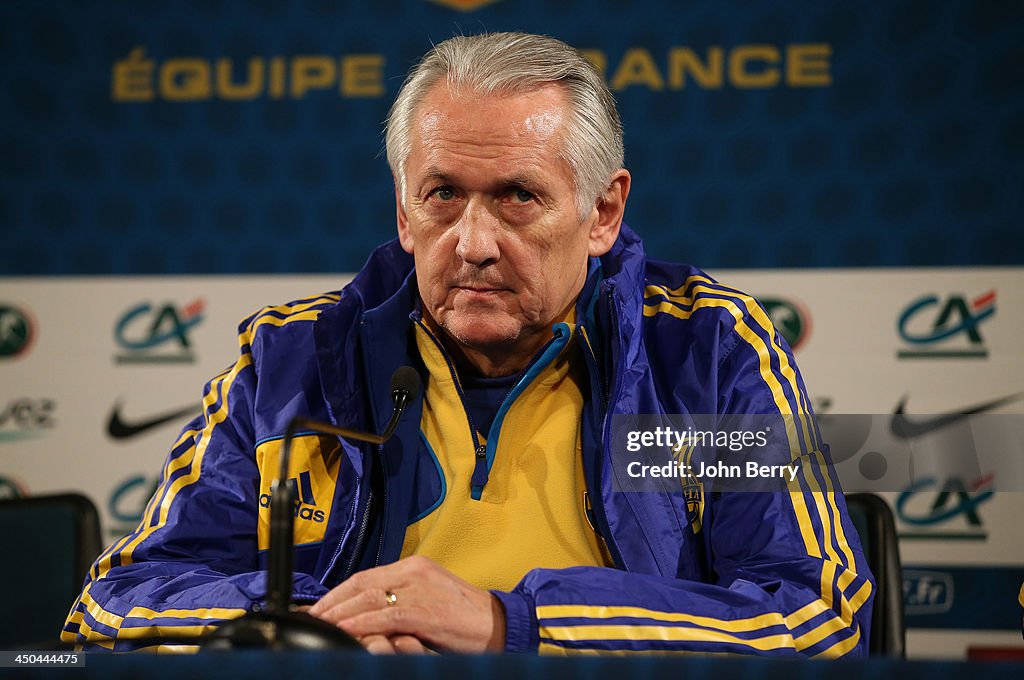 Ukraine Training Session and Press Conference