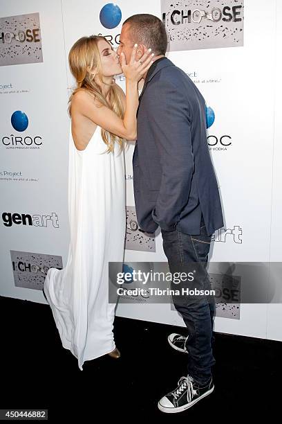 AnnaLynne McCord and Dominic Purcell attend the screening of AnnaLynne McCord's 'I Choose' at Harmony Gold Theatre on June 10, 2014 in Los Angeles,...