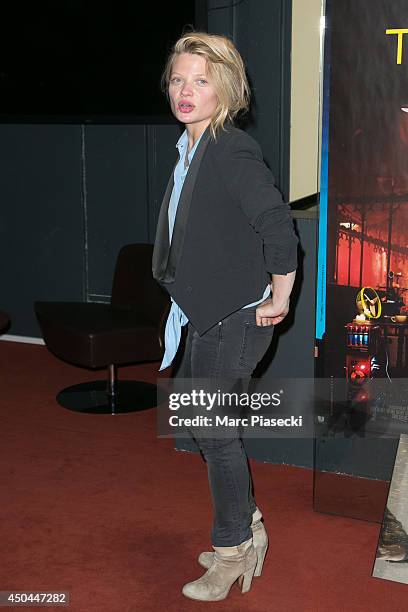 Actress Melanie Thierry attends the 'Zero Theorem' Premiere at UGC Cine Cite des Halles on June 11, 2014 in Paris, France.