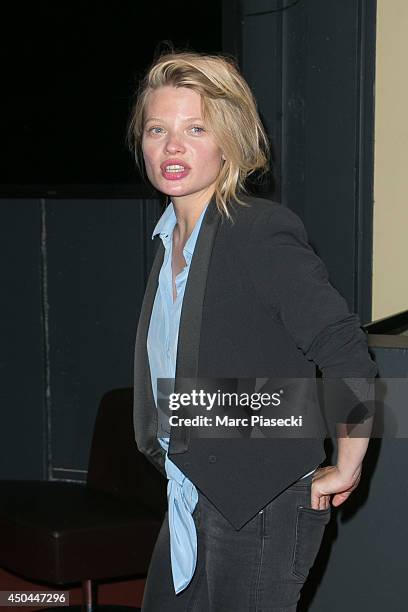 Actress Melanie Thierry attends the 'Zero Theorem' Premiere at UGC Cine Cite des Halles on June 11, 2014 in Paris, France.