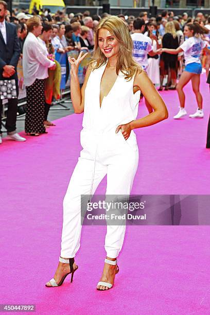 Esmee Denters attends the UK Premiere of "Walking On Sunshine" at Vue West End on June 11, 2014 in London, England.