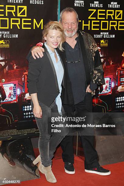 Melanie Thierry and Terry Gilliam attend the Zero Theorem' Paris Premiere at UGC Cine Cite des Halles on June 11, 2014 in Paris, France.