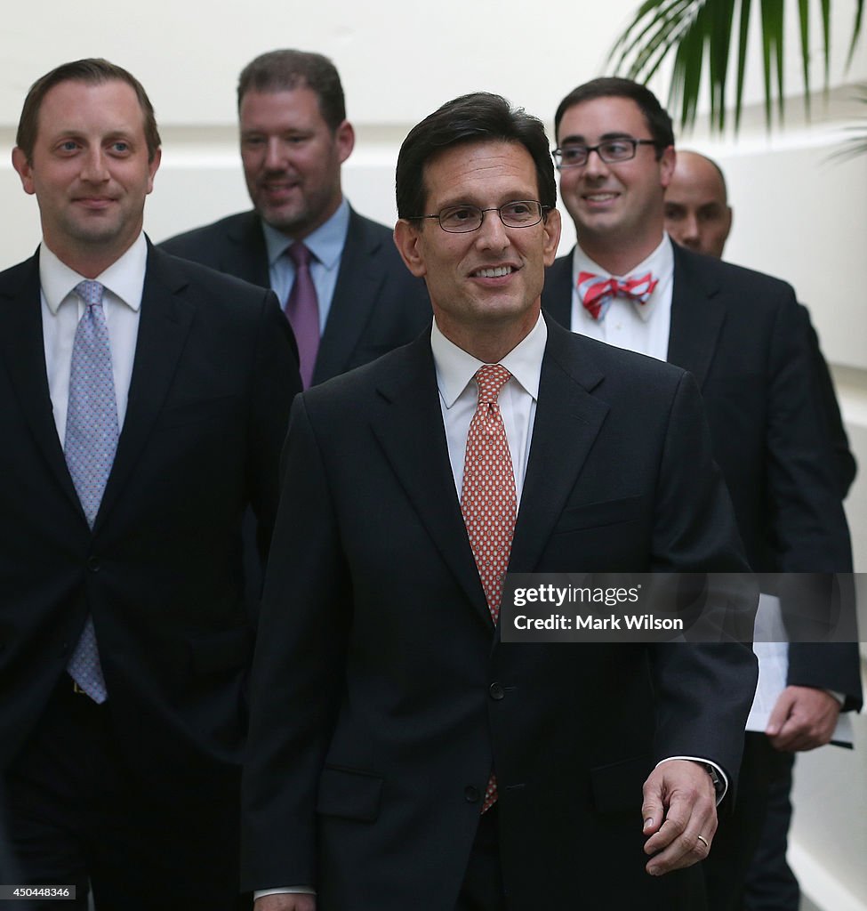 House Republicans Hold Meeting At U.S. Capitol After Cantor Defeat