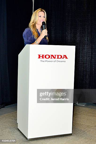 Host Ellen K. Attends the 2014 Honda Civic Tour Announcement and Press Conference on June 11, 2014 in Torrance, California.
