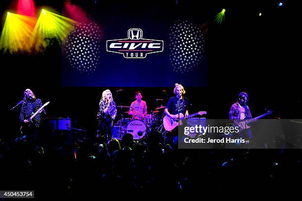 Grouplove performs at the 2014 Honda Civic Tour Announcement on June 11, 2014 in Torrance, California.