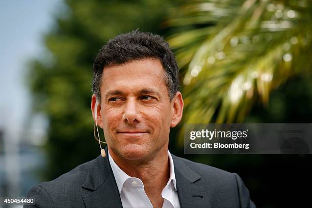 Strauss Zelnick, chief executive officer of Take-Two Interactive Software Inc., smiles during a Bloomberg Television interview at the E3 Electronic...