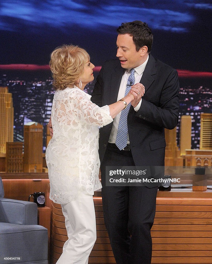 Barbara Walters Visits "The Tonight Show Starring Jimmy Fallon"