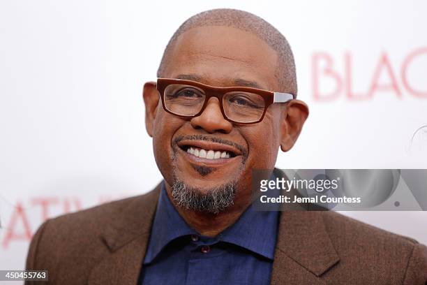 Actor Forest Whitaker attends the"Black Nativity" premiere at The Apollo Theater on November 18, 2013 in New York City.