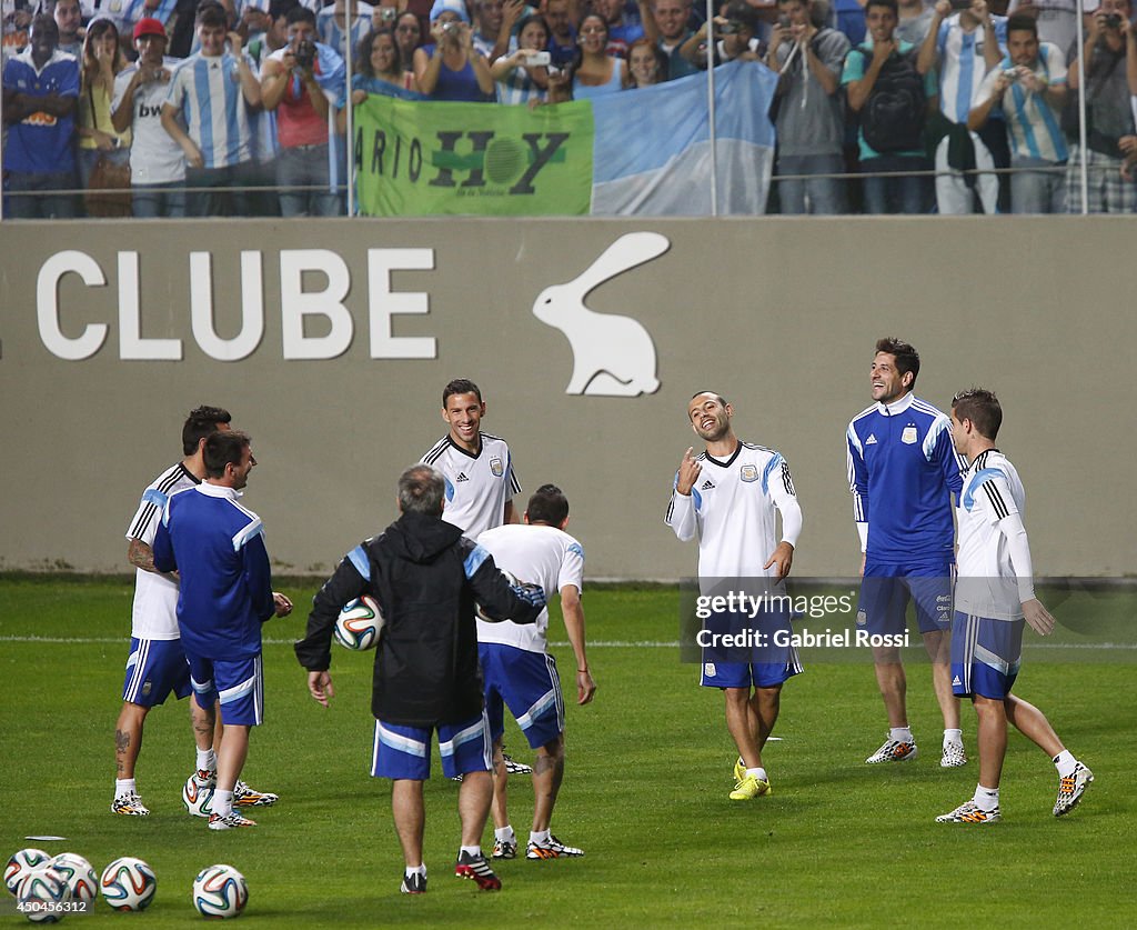 Argentina Training Session - 2014 FIFA World Cup Brazil