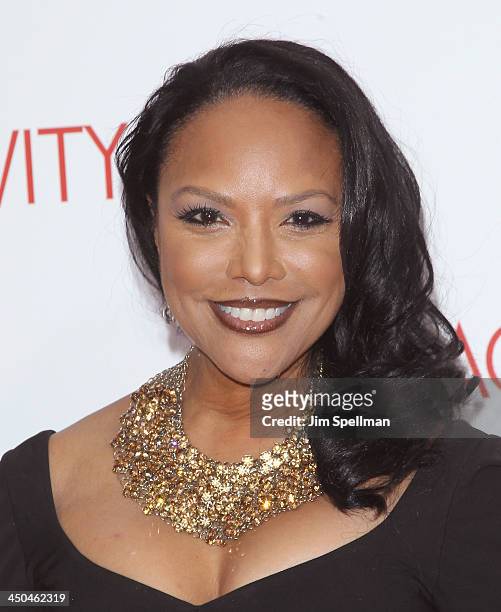 Actress Lynn Whitfield attends the "Black Nativity" premiere at The Apollo Theater on November 18, 2013 in New York City.