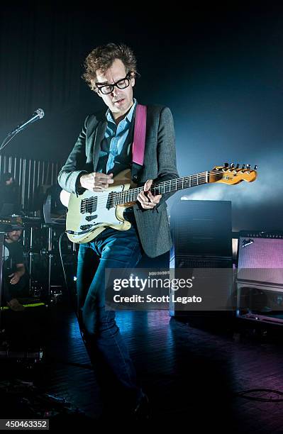 Laurent Brancowitz of Phoenix performs at The Fillmore on June 11, 2014 in Detroit, Michigan.