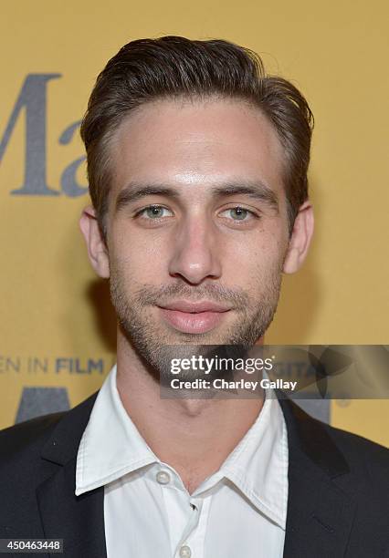 Actor Blake Berris attends Women In Film 2014 Crystal + Lucy Awards presented by MaxMara, BMW, Perrier-Jouet and South Coast Plaza held at the Hyatt...