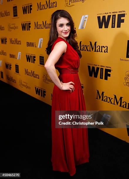 Actress Daniela Bobadilla attends Women In Film 2014 Crystal + Lucy Awards presented by MaxMara, BMW, Perrier-Jouet and South Coast Plaza held at the...