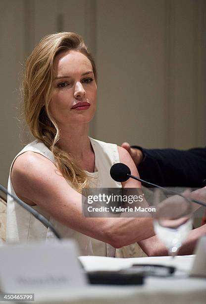 Actress Kate Bosworth attends the "Homefront" Los Angeles press conference and photo call at Four Seasons Hotel Los Angeles at Beverly Hills on...