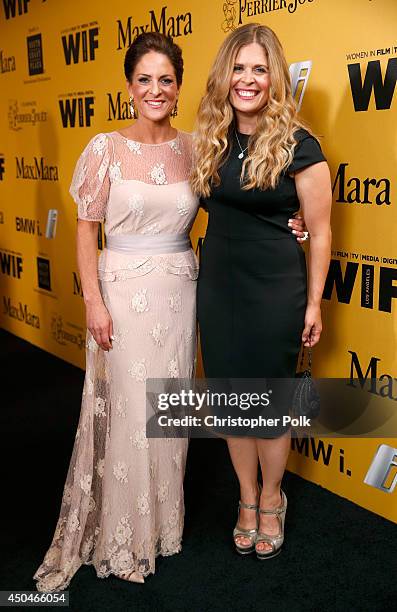 Women In Film President Cathy Schulman and director Jennifer Lee attend Women In Film 2014 Crystal + Lucy Awards presented by MaxMara, BMW,...