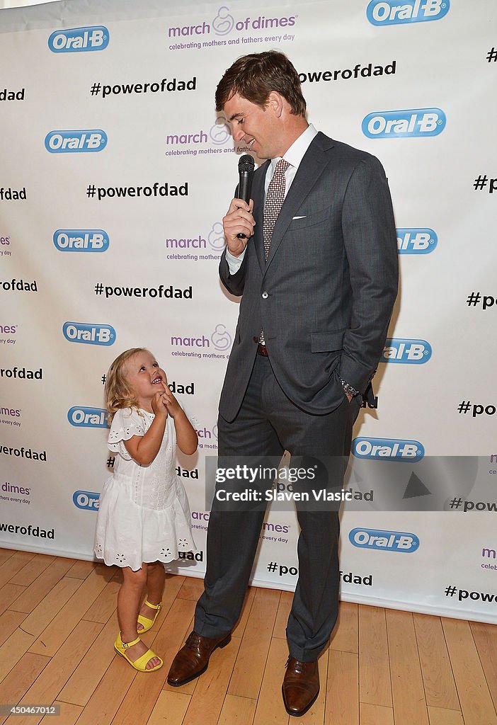 Eli Manning, Oral-B & The March Of Dimes Celebrate Father's Day