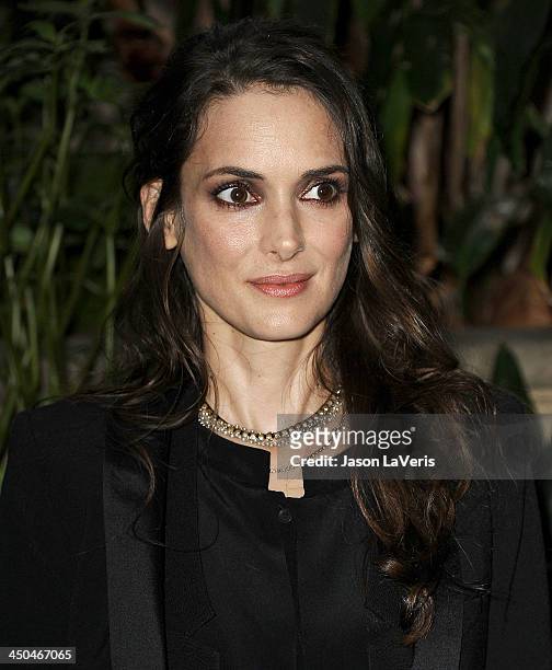 Actress Winona Ryder attends the "Homefront" press conference at Four Seasons Hotel Los Angeles at Beverly Hills on November 18, 2013 in Beverly...