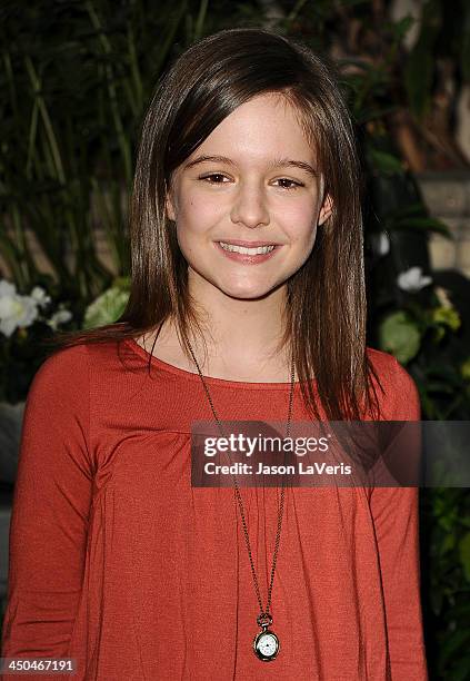 Actress Izabela Vidovic attends the "Homefront" press conference at Four Seasons Hotel Los Angeles at Beverly Hills on November 18, 2013 in Beverly...