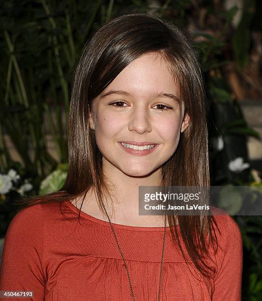 Actress Izabela Vidovic attends the "Homefront" press conference at Four Seasons Hotel Los Angeles at Beverly Hills on November 18, 2013 in Beverly...