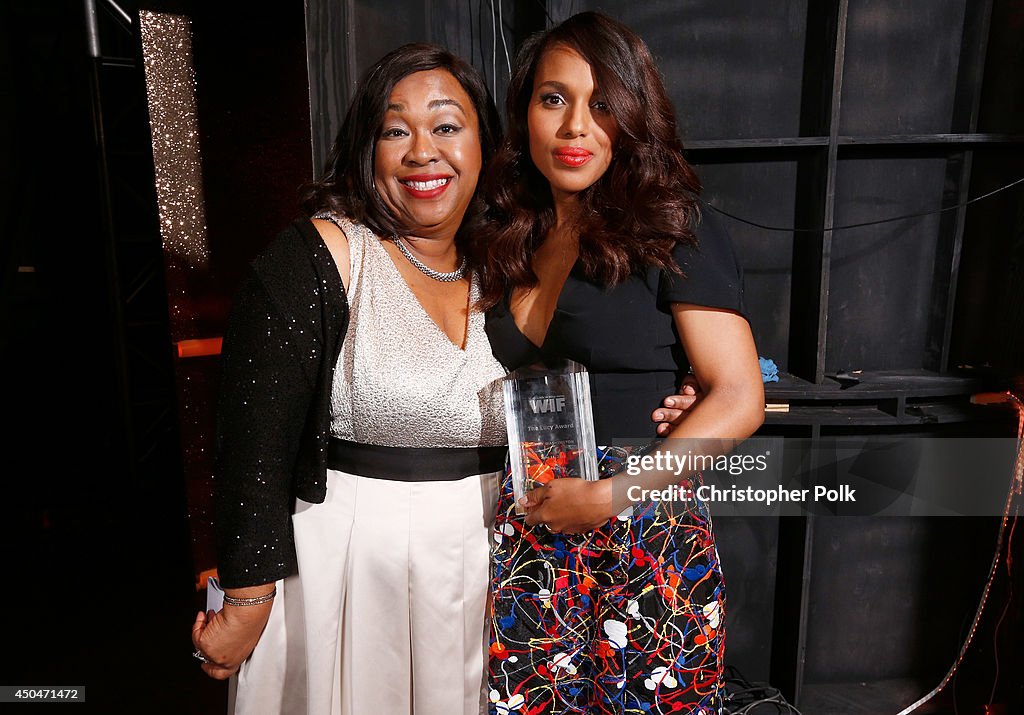 Women In Film 2014 Crystal + Lucy Awards Presented By MaxMara, BMW, Perrier-Jouet And South Coast Plaza - Backstage And Audience