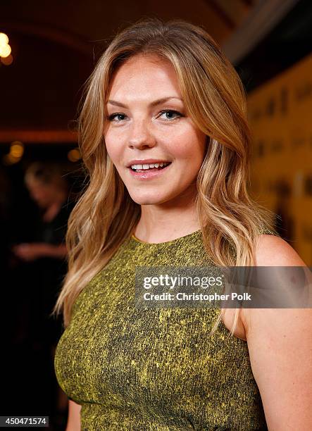 Actress Eloise Mumford attends Women In Film 2014 Crystal + Lucy Awards presented by MaxMara, BMW, Perrier-Jouet and South Coast Plaza held at the...