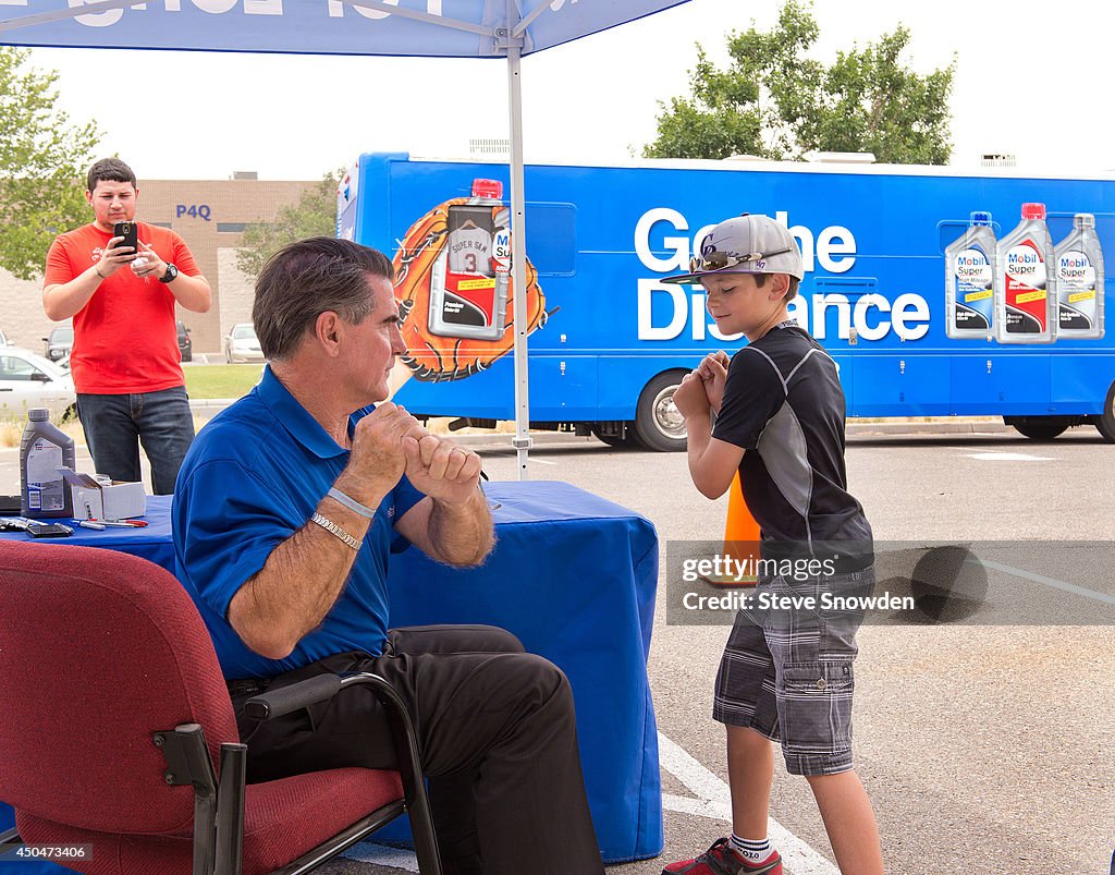 Baseball Legend Steve Garvey Joins Mobil Super For "Go The Distance" Tour Stop In Albuquerque