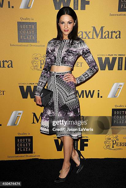 Actress Annet Mahendru attends the Women In Film 2014 Crystal + Lucy Awards at the Hyatt Regency Century Plaza on June 11, 2014 in Century City,...