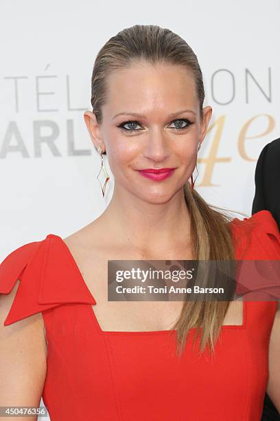 Andrea Joy Cook aka A.J. Cook attends the Closing Ceremony and Golden Nymph Awards of the 54th Monte Carlo TV Festival on June 11, 2014 in...