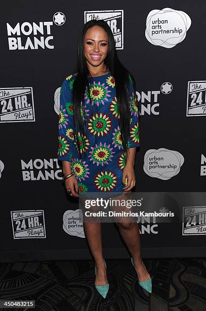 Elle Varner attends Montblanc Presents The 13th Annual 24 Hour Plays On Broadway After Party at B.B. King Blues Club & Grill on November 18, 2013 in...