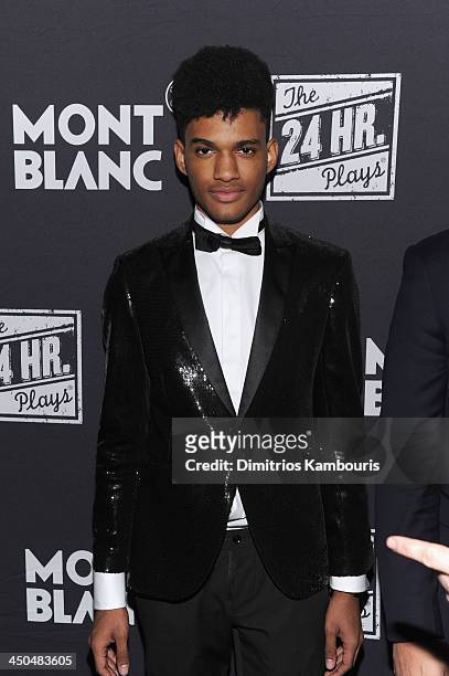 Devin Mojica attends Montblanc Presents The 13th Annual 24 Hour Plays On Broadway After Party at B.B. King Blues Club & Grill on November 18, 2013 in...