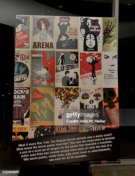 An exhibition of "Star Trek: The Art of Juan Ortiz" at The Paley Center for Media presented by CBS Consumer Products on November 18, 2013 in Beverly...
