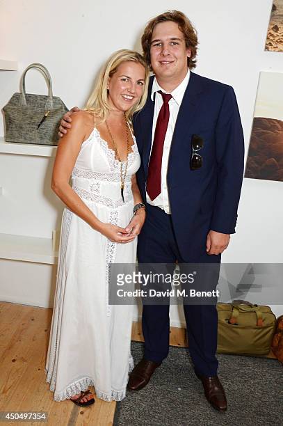 Hanneli Rupert and brother Anton Rupert attend the Okapi London launch and summer party on June 12, 2014 in London, England.