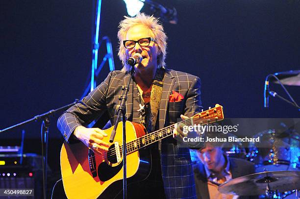 Musician Matt Sorum performs at the Avalon for Kings of Chaos Tokyo Celebrates The Dolphin Benefit Concert on November 18, 2013 in Hollywood,...