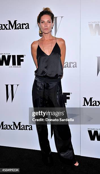 Erin Wasson attends MaxMara And W Magazine Cocktail Party To Honor The Women In Film MaxMara Face Of The Future, Rose Byrne at Chateau Marmont on...