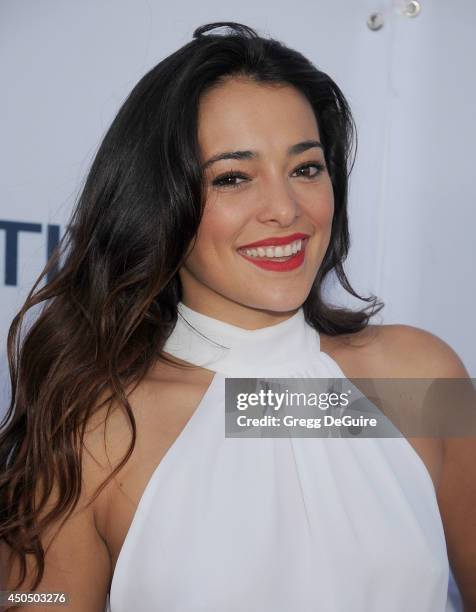 Actress Natalie Martinez arrives at the Pathway To The Cures For Breast Cancer event at Barkar Hangar on June 11, 2014 in Santa Monica, California.