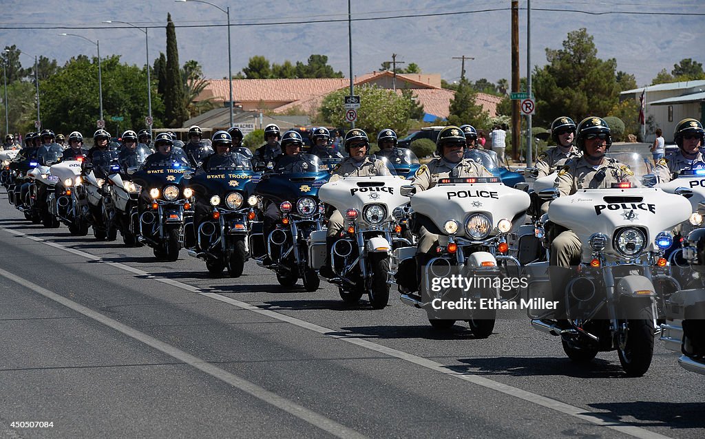 Funeral Held For Las Vegas Police Officer Shot By Extremist Couple