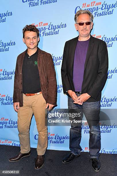 Arnold de Parscau and Benoit Delepine attend the Ablations Paris Premiere during Day 2 of the Champs Elysees Film Festival on June 12, 2014 in Paris,...