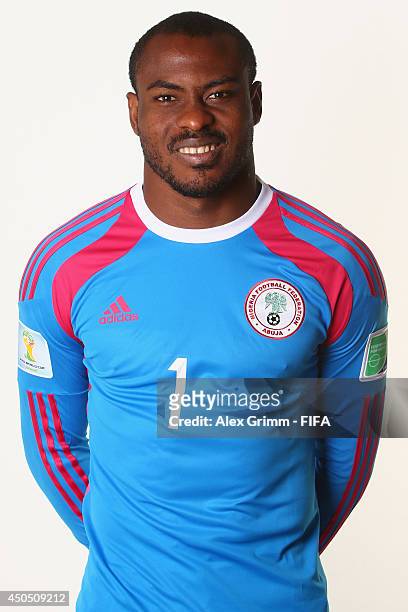 Of Nigeria poses during the official FIFA World Cup 2014 portrait session on June 12, 2014 in Campinas, Brazil.