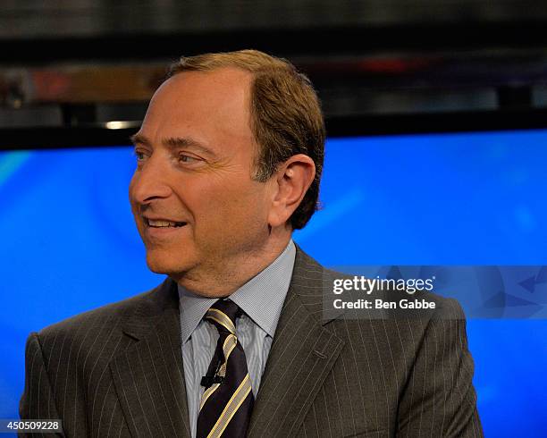 Commissioner Gary Bettman visits FOX Business at FOX Studios on June 12, 2014 in New York City.