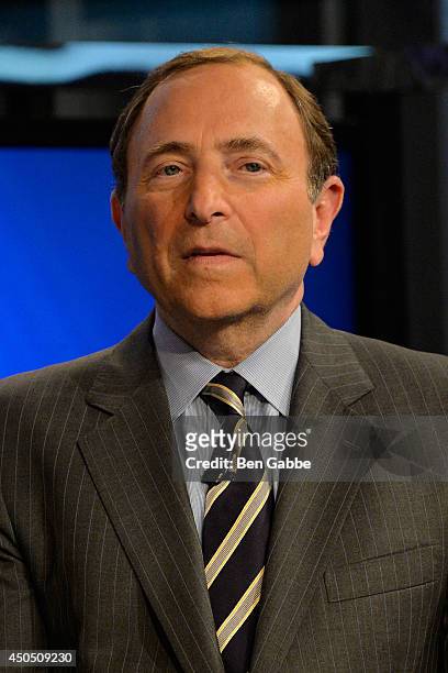 Commissioner Gary Bettman visits FOX Business at FOX Studios on June 12, 2014 in New York City.