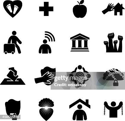 Human Rights Icon Set Human Rights Icon Set