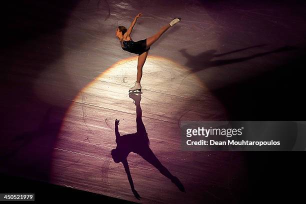 Ashley Wagner of the USA performs during in the Gala Exhibition on day three of Trophee Eric Bompard ISU Grand Prix of Figure Skating 2013/2014 at...